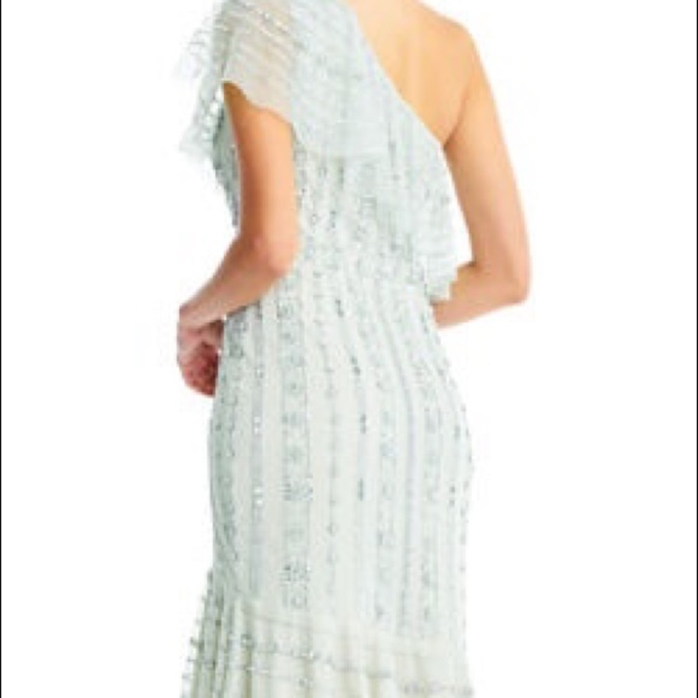 Aidan Mattox Sequin Sage Dress Size 0